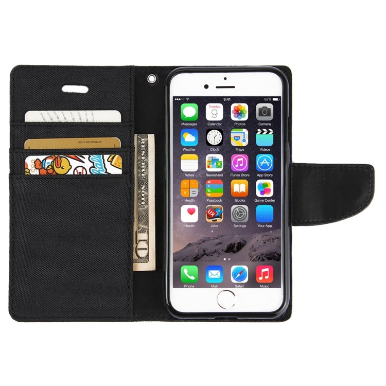 GOOSPERY CANVAS DIARY for iPhone 6 Plus & 6s Plus Canvas Texture Horizontal Flip Leather Case with Card Slots & Wallet & Holder