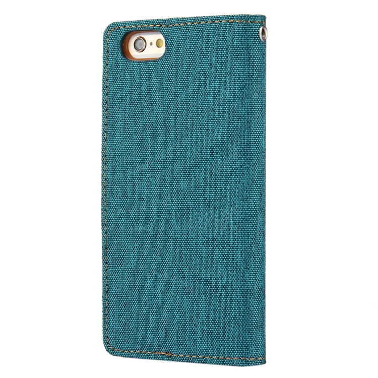 GOOSPERY CANVAS DIARY for iPhone 6 Plus & 6s Plus Canvas Texture Horizontal Flip Leather Case with Card Slots & Wallet & Holder