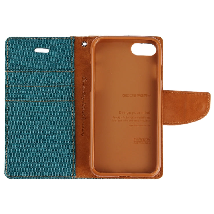 GOOSPERY CANVAS DIARY for iPhone 6 Plus & 6s Plus Canvas Texture Horizontal Flip Leather Case with Card Slots & Wallet & Holder