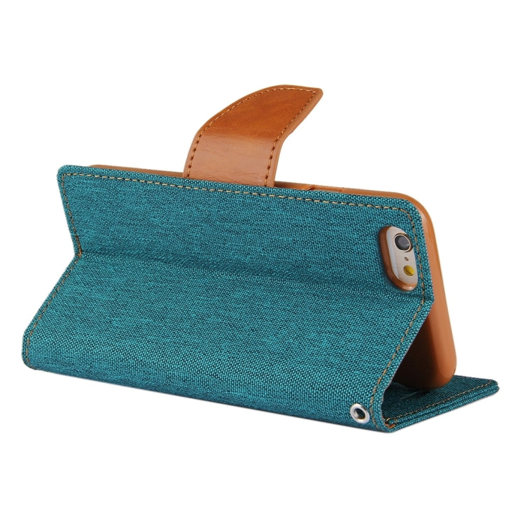 GOOSPERY CANVAS DIARY for iPhone 6 Plus & 6s Plus Canvas Texture Horizontal Flip Leather Case with Card Slots & Wallet & Holder