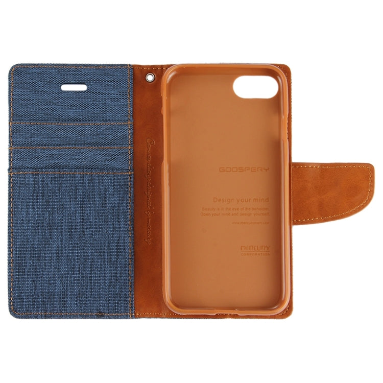 GOOSPERY CANVAS DIARY for iPhone 6 Plus & 6s Plus Canvas Texture Horizontal Flip Leather Case with Card Slots & Wallet & Holder