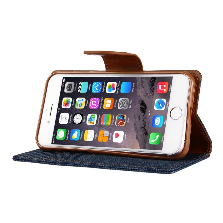 GOOSPERY CANVAS DIARY for iPhone 6 Plus & 6s Plus Canvas Texture Horizontal Flip Leather Case with Card Slots & Wallet & Holder