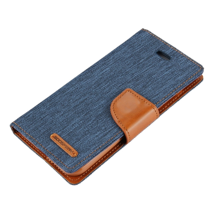 GOOSPERY CANVAS DIARY for iPhone 6 Plus & 6s Plus Canvas Texture Horizontal Flip Leather Case with Card Slots & Wallet & Holder