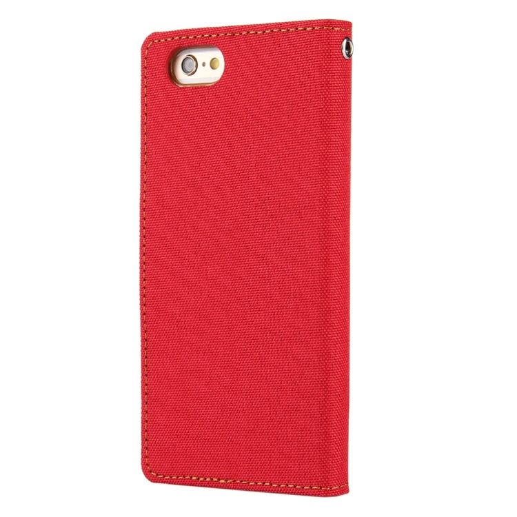 GOOSPERY CANVAS DIARY for iPhone 6 Plus & 6s Plus Canvas Texture Horizontal Flip Leather Case with Card Slots & Wallet & Holder