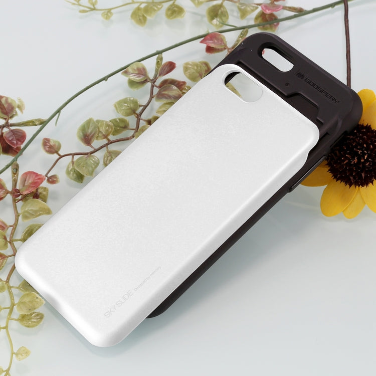 GOOSPERY for iPhone 6 Plus & 6s Plus TPU + PC Sky Slide Bumper Protective Back Case with Card Slots