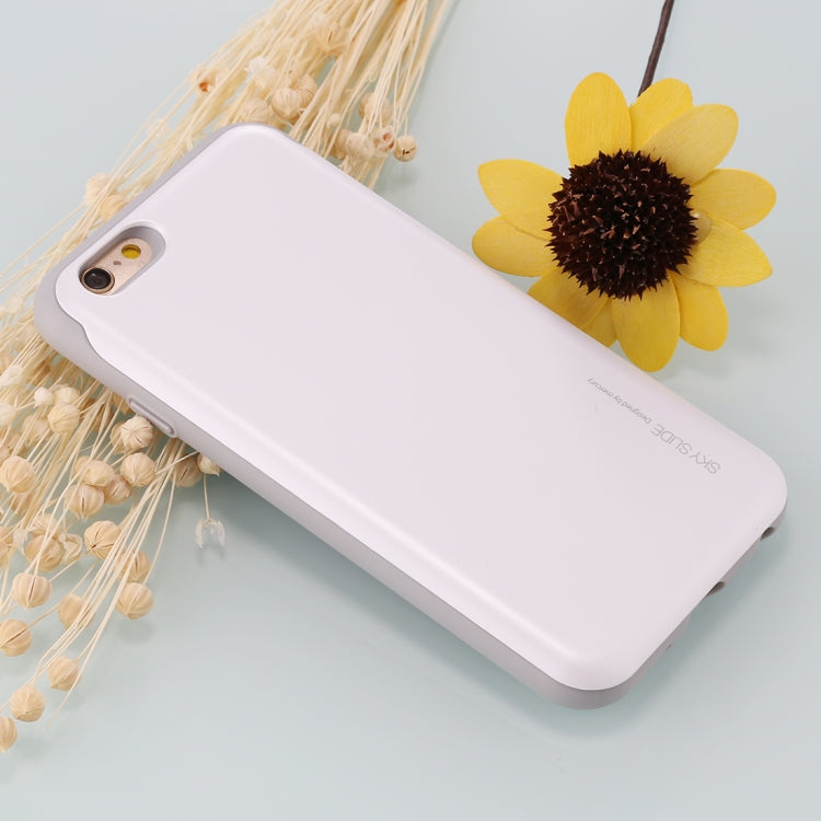 GOOSPERY for iPhone 6 Plus & 6s Plus TPU + PC Sky Slide Bumper Protective Back Case with Card Slots