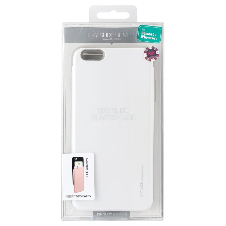 GOOSPERY for iPhone 6 Plus & 6s Plus TPU + PC Sky Slide Bumper Protective Back Case with Card Slots