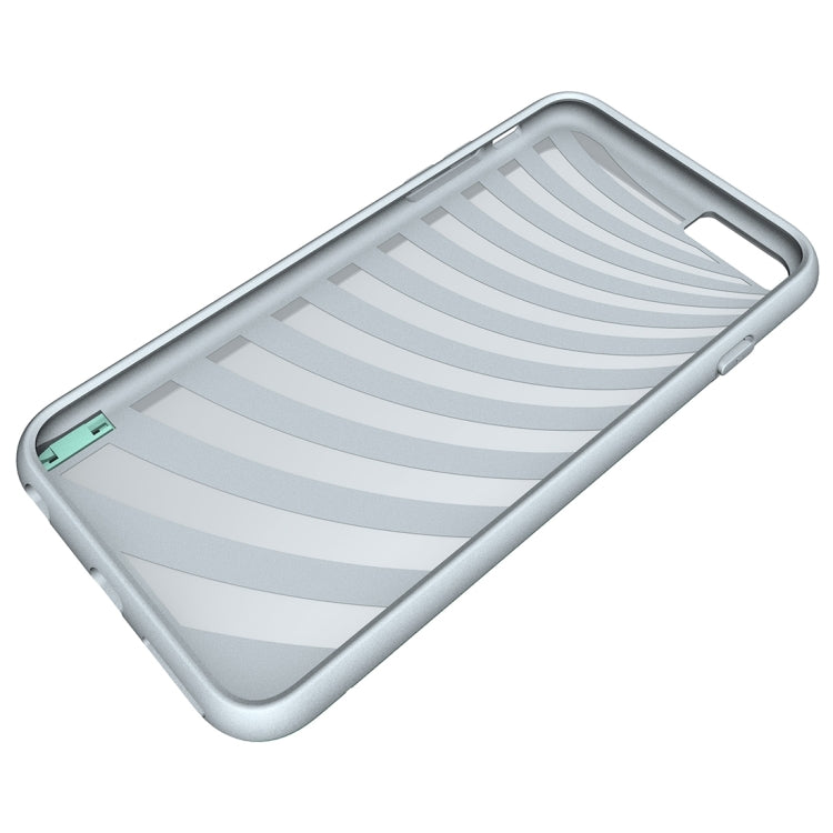 For iPhone 6 Plus & 6s Plus Brushed Texture Separable TPU + PC Combination Back Case with Card Slot & Holder