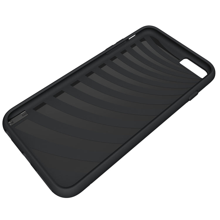 For iPhone 6 Plus & 6s Plus Brushed Texture Separable TPU + PC Combination Back Case with Card Slot & Holder