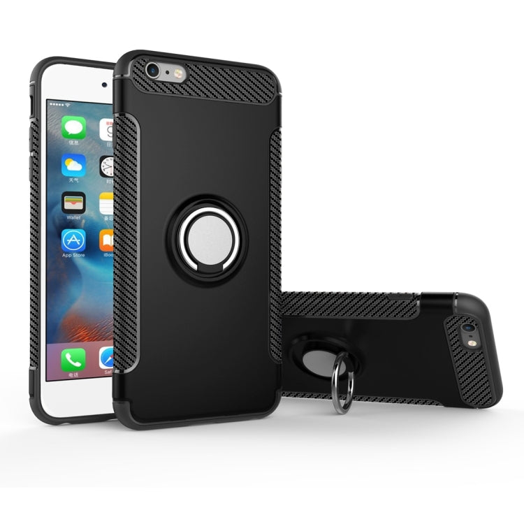 For iPhone 6 Plus & 6s Plus Magnetic 360 Degree Rotation Ring Armor Protective Case