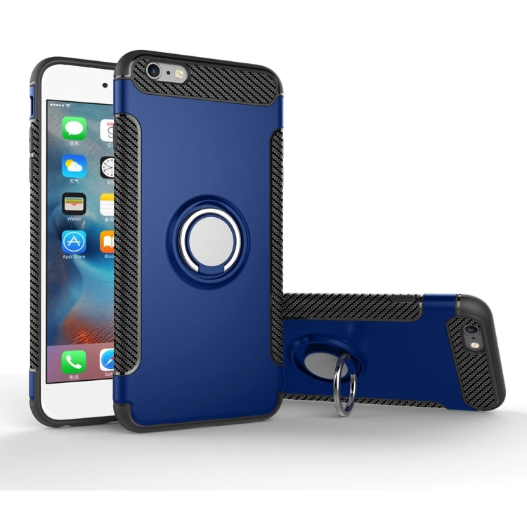 For iPhone 6 Plus & 6s Plus Magnetic 360 Degree Rotation Ring Armor Protective Case