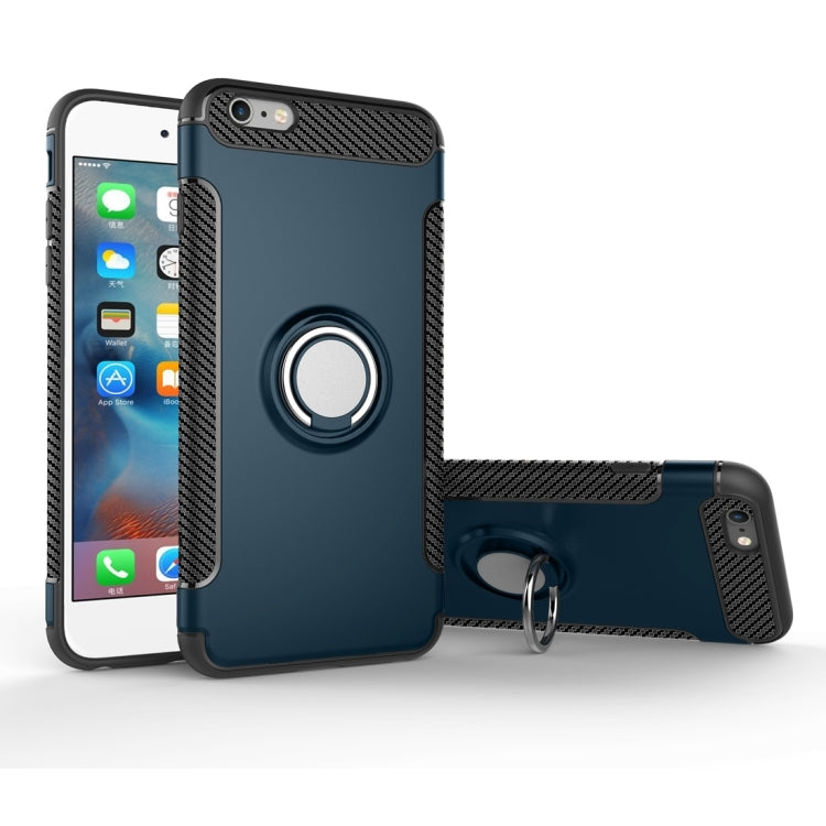 For iPhone 6 Plus & 6s Plus Magnetic 360 Degree Rotation Ring Armor Protective Case