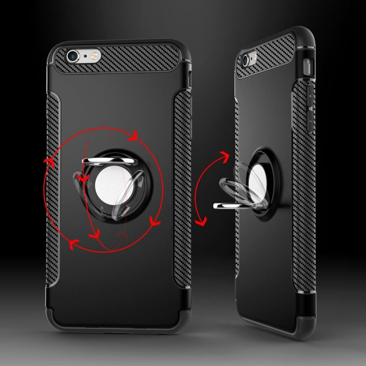For iPhone 6 Plus & 6s Plus Magnetic 360 Degree Rotation Ring Armor Protective Case