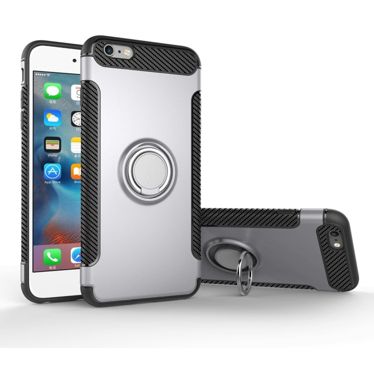 For iPhone 6 Plus & 6s Plus Magnetic 360 Degree Rotation Ring Armor Protective Case
