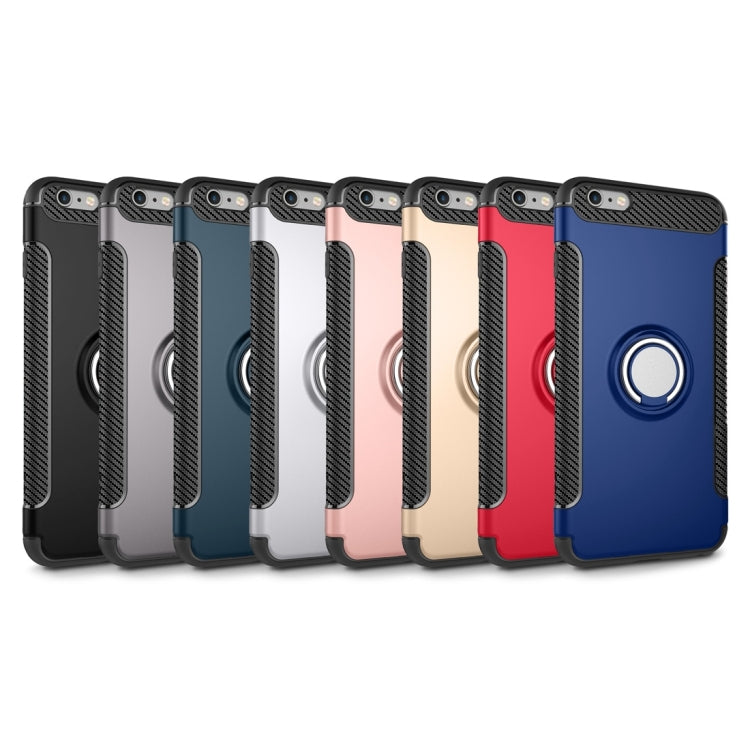 For iPhone 6 Plus & 6s Plus Magnetic 360 Degree Rotation Ring Armor Protective Case