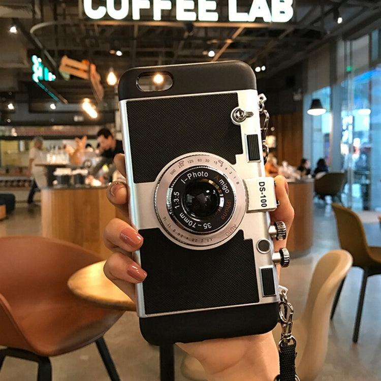 For iPhone 6 Plus & 6s Plus 2 in 1 Detachable Camera Shaped Protection Back Cover Case with Sling