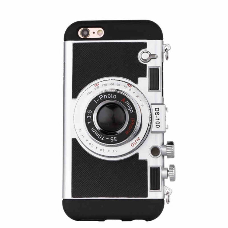 For iPhone 6 Plus & 6s Plus 2 in 1 Detachable Camera Shaped Protection Back Cover Case with Sling