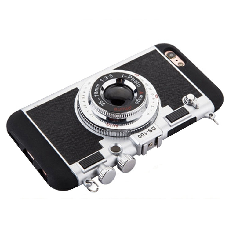 For iPhone 6 Plus & 6s Plus 2 in 1 Detachable Camera Shaped Protection Back Cover Case with Sling
