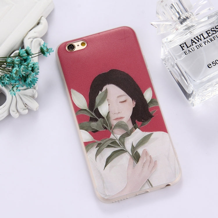 For iPhone 6 Plus & 6s Plus TPU Frosted Embossed