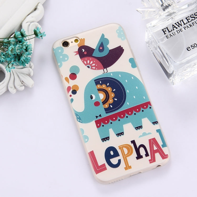 For iPhone 6 Plus & 6s Plus TPU Frosted Embossed