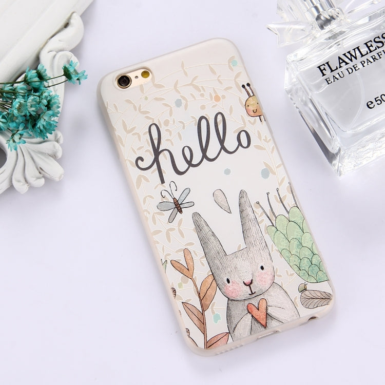 For iPhone 6 Plus & 6s Plus TPU Frosted Embossed