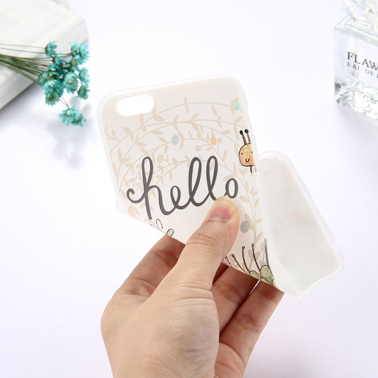 For iPhone 6 Plus & 6s Plus TPU Frosted Embossed