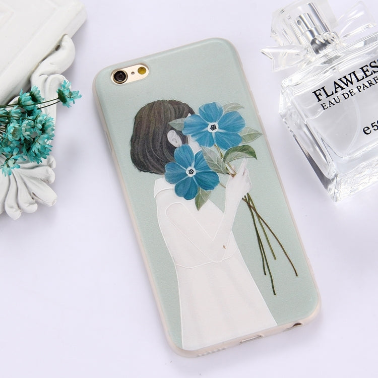 For iPhone 6 Plus & 6s Plus TPU Frosted Embossed