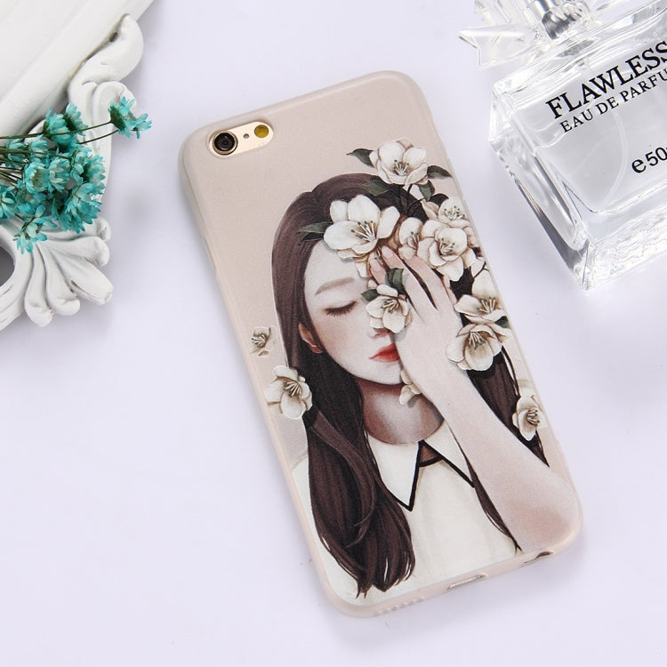 For iPhone 6 Plus & 6s Plus TPU Frosted Embossed