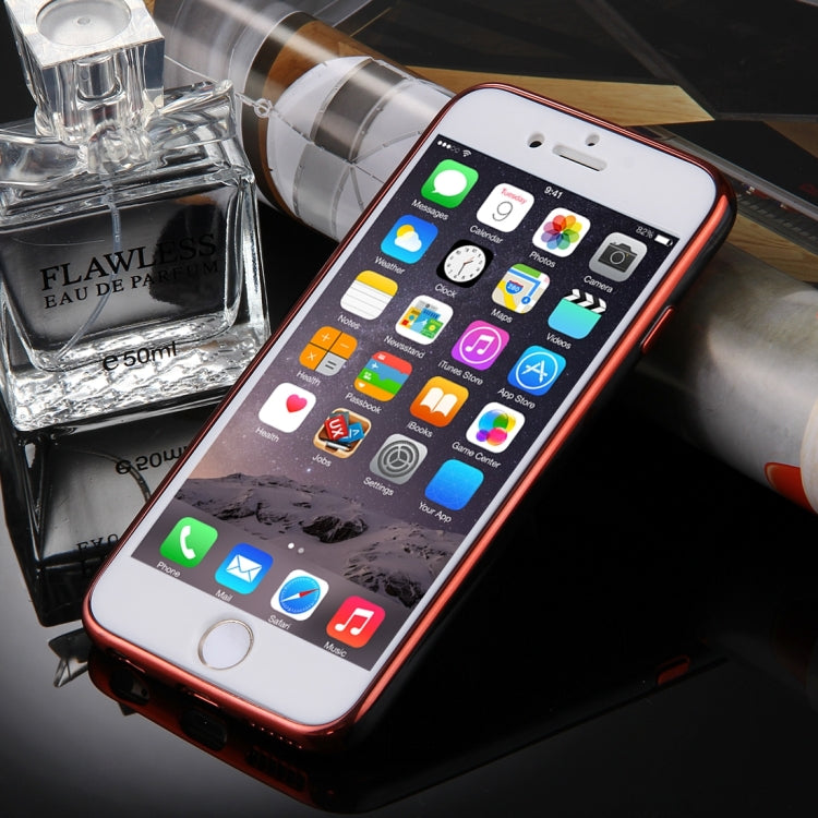 For iPhone 6 Plus & 6s Plus 360 Degree Shockproof Detachable Electroplating TPU + PC Combination Protective Case with White PC Cover