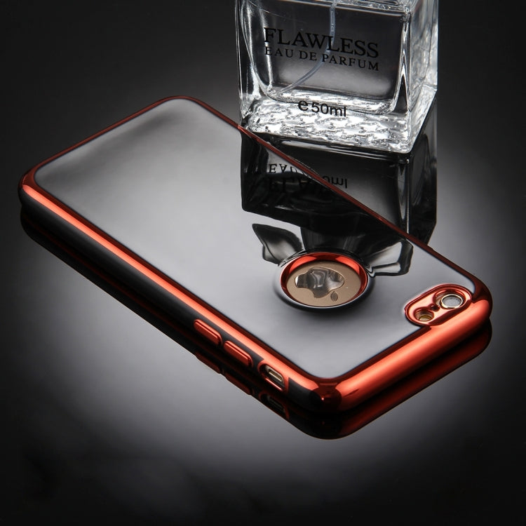 For iPhone 6 Plus & 6s Plus 360 Degree Shockproof Detachable Electroplating TPU + PC Combination Protective Case with White PC Cover