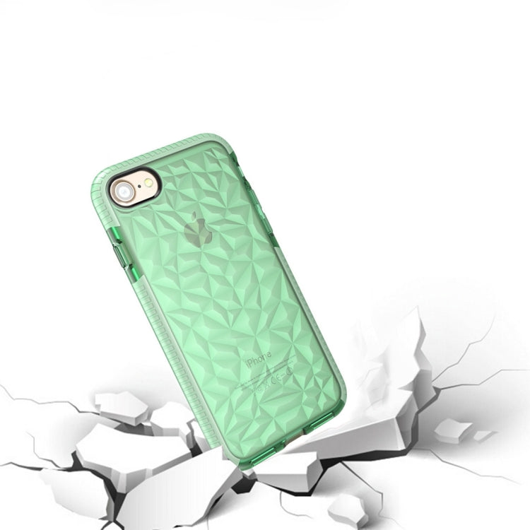 For iPhone 6 Plus & 6s Plus Diamond Texture TPU Dropproof Protective Back Cover Case