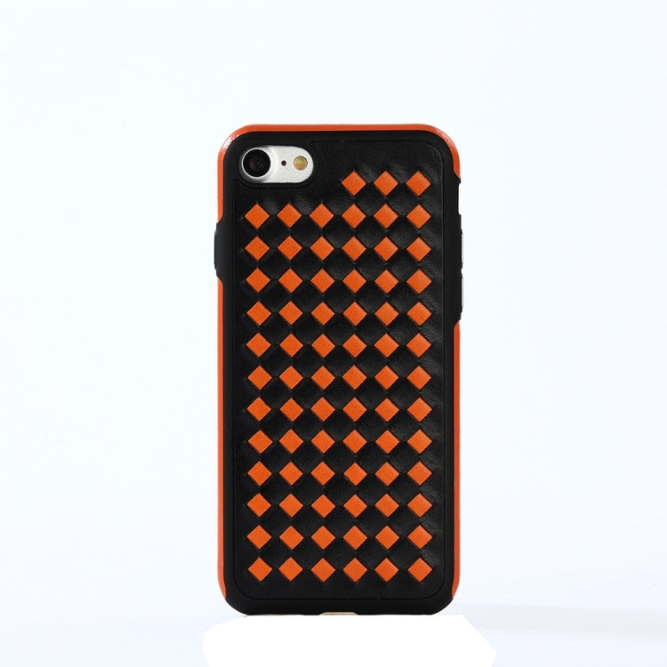 For iPhone 6 Plus & 6s Plus Diamond Knit Texture TPU Paste Skin Protective Case