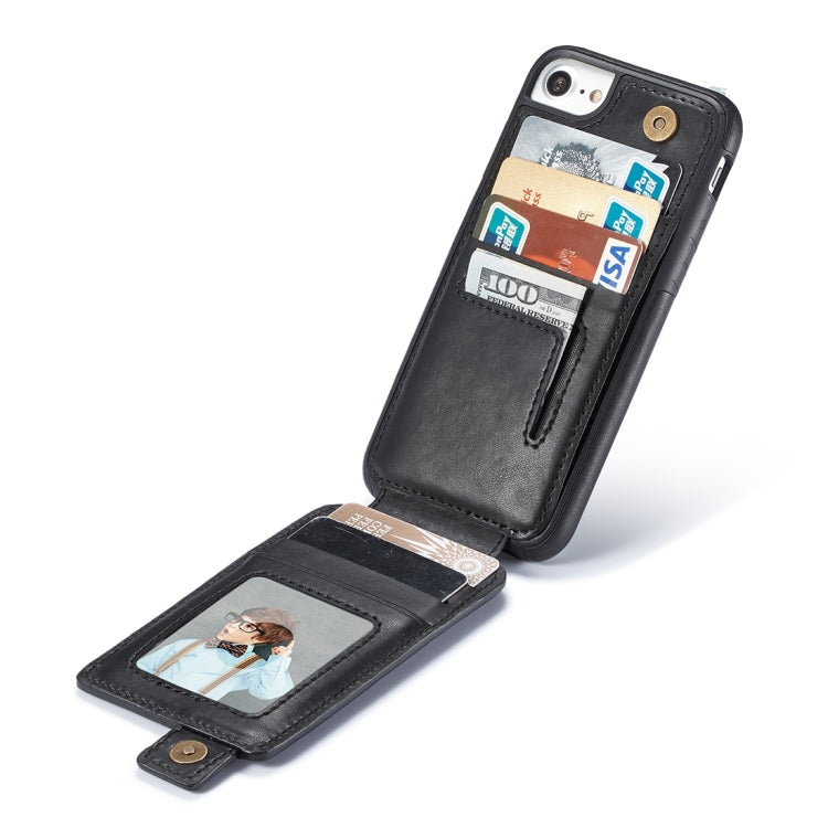 For iPhone 6 Plus & 6s Plus Retro PU Leather Texture Vertical Flip Protective Leather Case with Card Slots & Wallet & Photo Frame