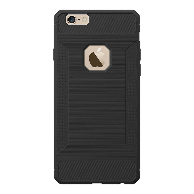 For iPhone 6 Plus & 6s Plus Brushed Texture TPU Anti-slip Soft Protective Case