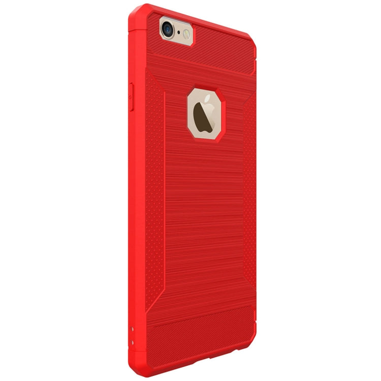 For iPhone 6 Plus & 6s Plus Brushed Texture TPU Anti-slip Soft Protective Case