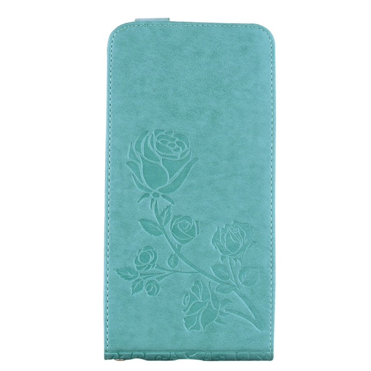 For iPhone 6 Plus & 6s Plus Roses Pressed Flowers Pattern Vertical Flip Leather Case with Card Slot & Lanyard