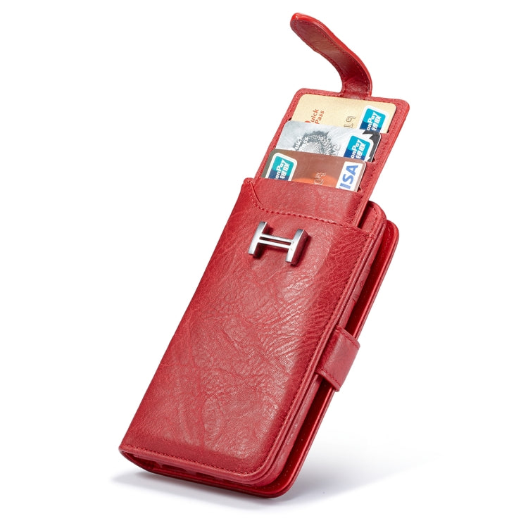For iPhone 6 Plus & 6s Plus PU Detachable Horizontal Flip Protective Leather Case with Card Slots & Wallet & Photo Frame