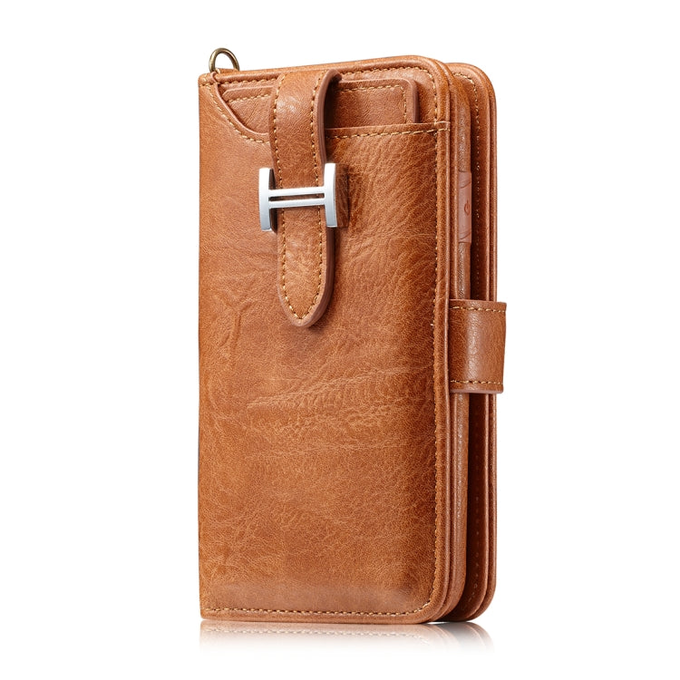 For iPhone 6 Plus & 6s Plus PU Detachable Horizontal Flip Protective Leather Case with Card Slots & Wallet & Photo Frame