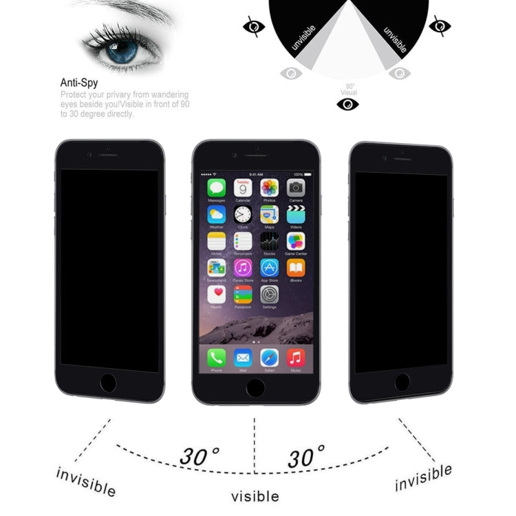 9H 6D Anti-peep Tempered Glass Film for iPhone 6 Plus / 6s Plus