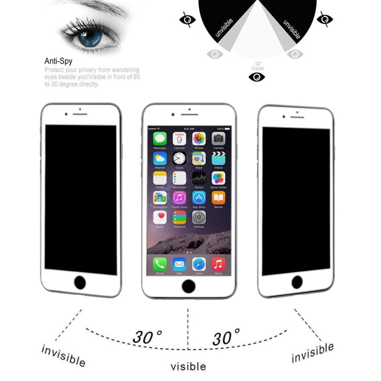 9H 6D Anti-peep Tempered Glass Film for iPhone 6 Plus / 6s Plus