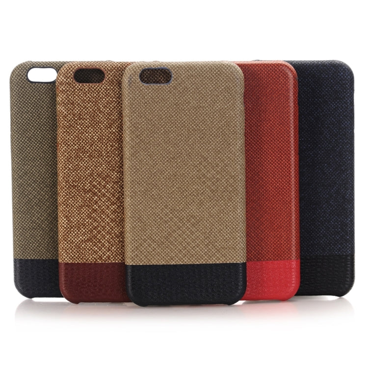 For iPhone 6 Plus & 6s Plus Cross Texture Protective Back Case