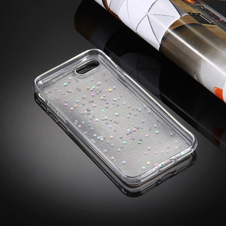 For iPhone 6 Plus & 6s Plus Transparent Stars Glitter Powder Soft TPU Protective Case