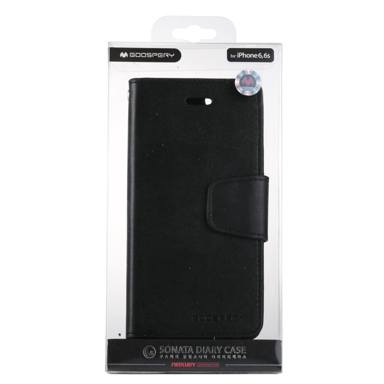 GOOSPERY SONATA DIARY Series for iPhone 6 Plus & 6s Plus Horizontal Flip Leather Case with Holder & Card Slots & Wallet