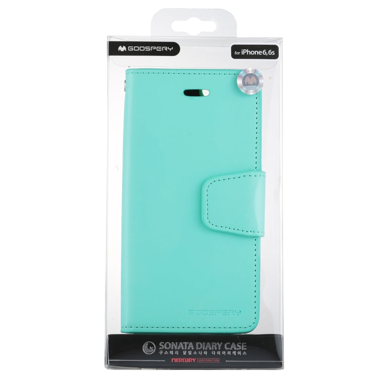 GOOSPERY SONATA DIARY Series for iPhone 6 Plus & 6s Plus Horizontal Flip Leather Case with Holder & Card Slots & Wallet