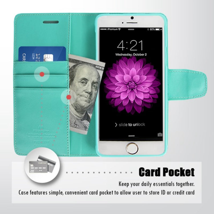 GOOSPERY SONATA DIARY Series for iPhone 6 Plus & 6s Plus Horizontal Flip Leather Case with Holder & Card Slots & Wallet