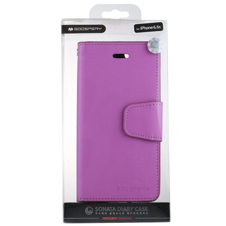GOOSPERY SONATA DIARY Series for iPhone 6 Plus & 6s Plus Horizontal Flip Leather Case with Holder & Card Slots & Wallet