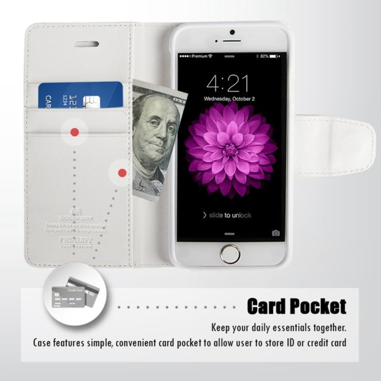 GOOSPERY SONATA DIARY Series for iPhone 6 Plus & 6s Plus Horizontal Flip Leather Case with Holder & Card Slots & Wallet