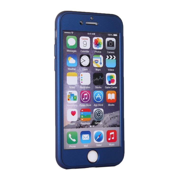 For iPhone 6 Plus & 6s Plus 360 Degree Shockproof Oil Spout Silicone Back Case + PC Cover Combination Protective Case