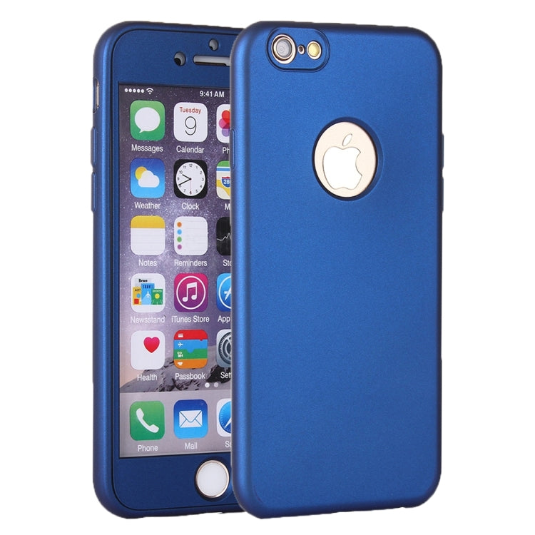 For iPhone 6 Plus & 6s Plus 360 Degree Shockproof Oil Spout Silicone Back Case + PC Cover Combination Protective Case