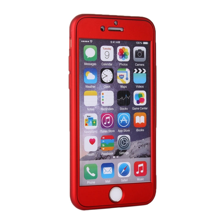 For iPhone 6 Plus & 6s Plus 360 Degree Shockproof Oil Spout Silicone Back Case + PC Cover Combination Protective Case